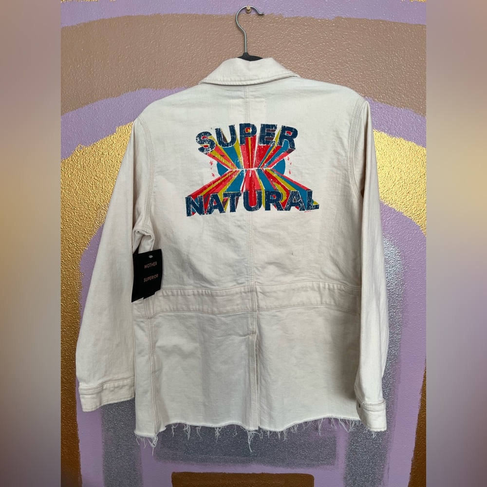 Mother Superior - NWT - Triple Veteran Fray Denim Jacket Medium